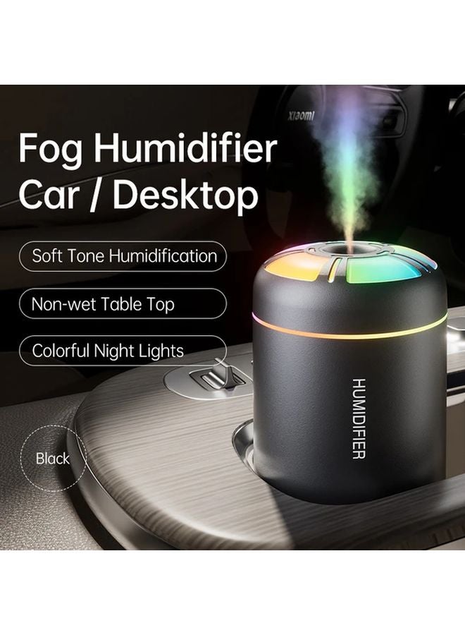 White Mini Silent USB Car Home Humidifier With LED Light And Aromatherapy Diffuser - Image 2